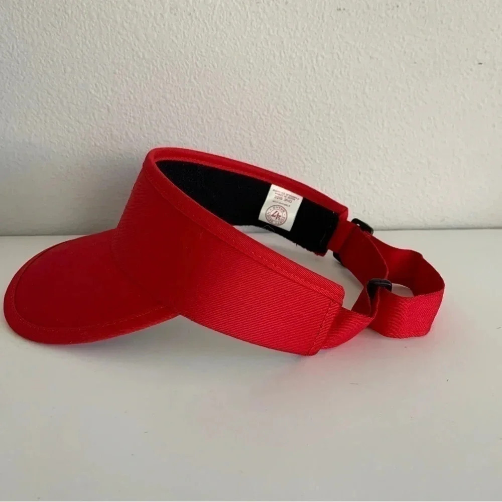 MLB Los Angeles Angels Baseball Red 47 Brand Adjustable Strap Embroidered Visor - Picture 2 of 5